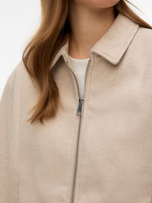 VMMADDIE SHORT JACKET BOO Oatmeal/MELANGE
