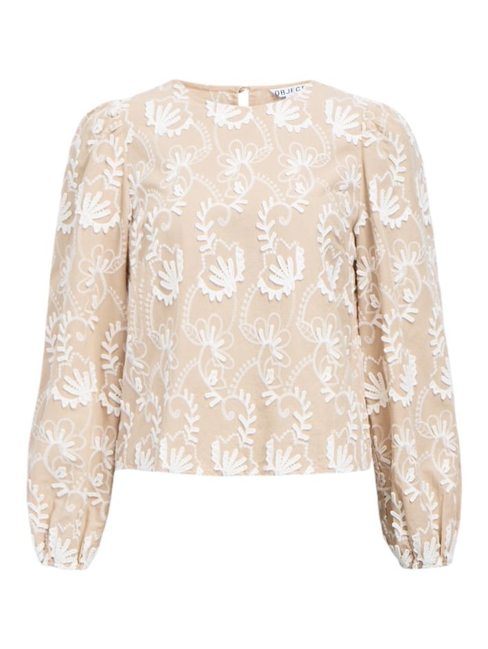 OBJMYA RE L/S TOP NOOS Humus-Cloud Dancer