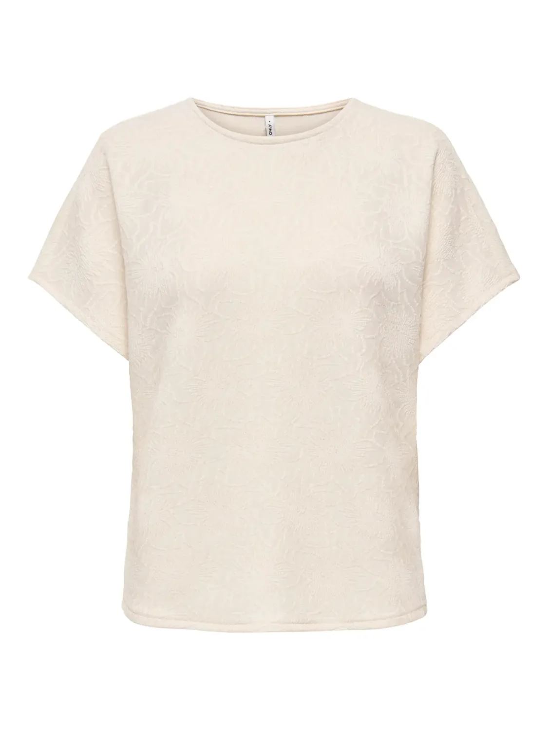 ONLVELMA S/S LOOSE O-NECK TOP JRS Birch