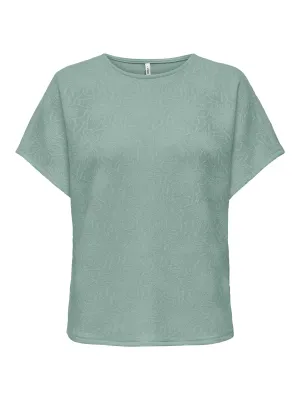 ONLVELMA S/S LOOSE O-NECK TOP JRS Jadeite
