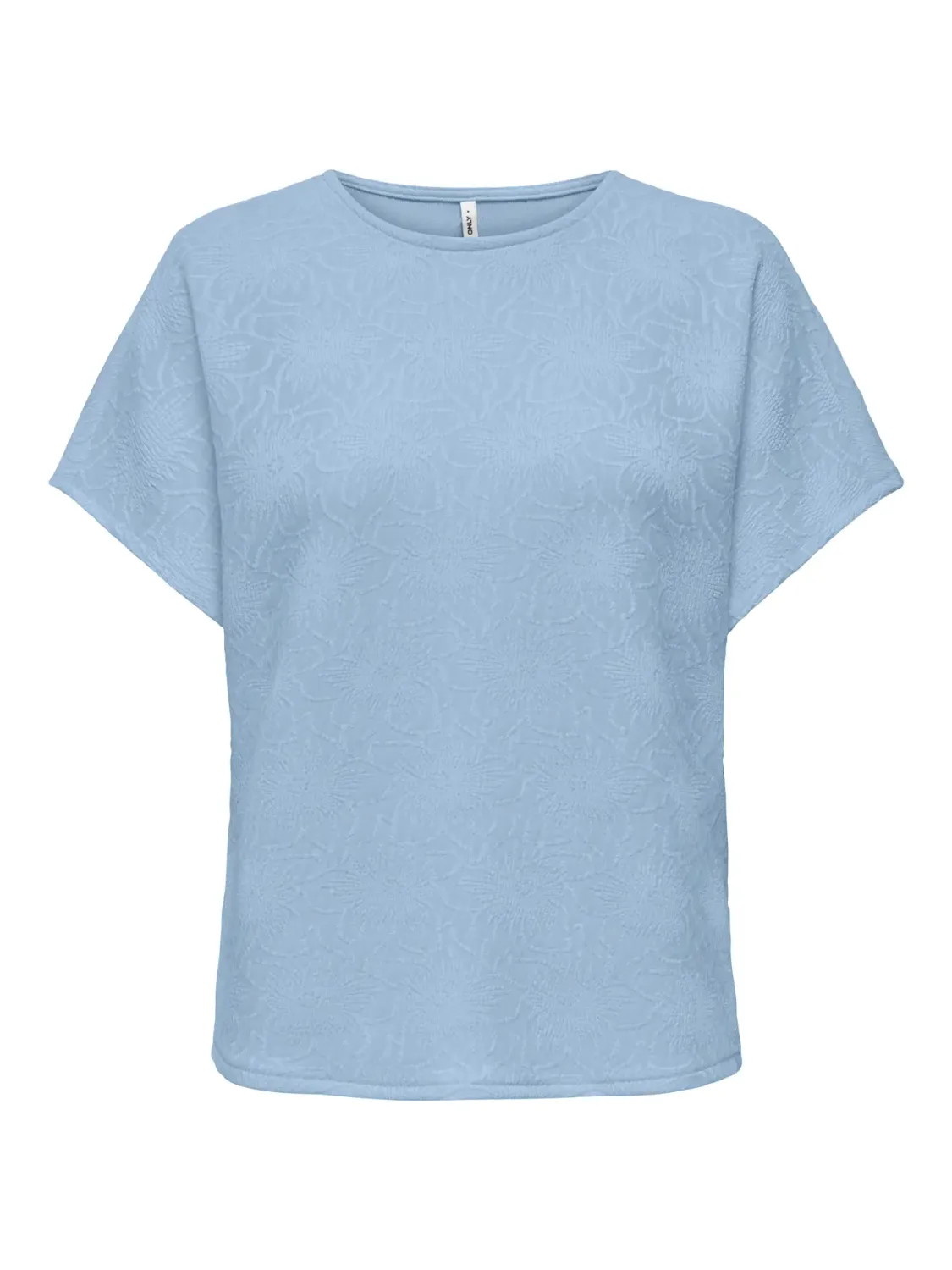 ONLVELMA S/S LOOSE O-NECK TOP JRS Cashmere Blue