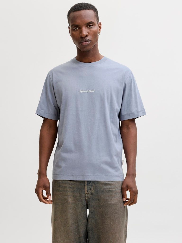 JORNORREBRO EMB TEE SS CREW NECK NOOS Tradewinds