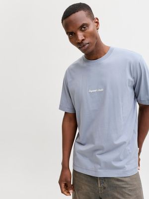 JORNORREBRO EMB TEE SS CREW NECK NOOS Tradewinds