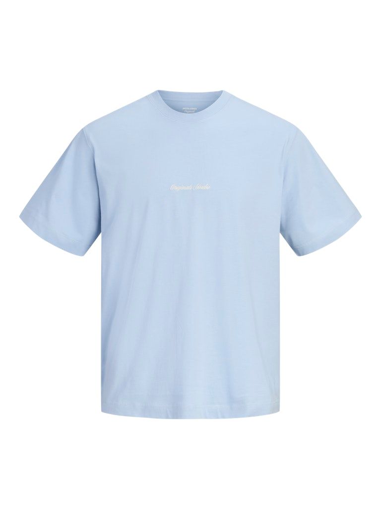 JORNORREBRO EMB TEE SS CREW NECK NOOS Cashmere Blue