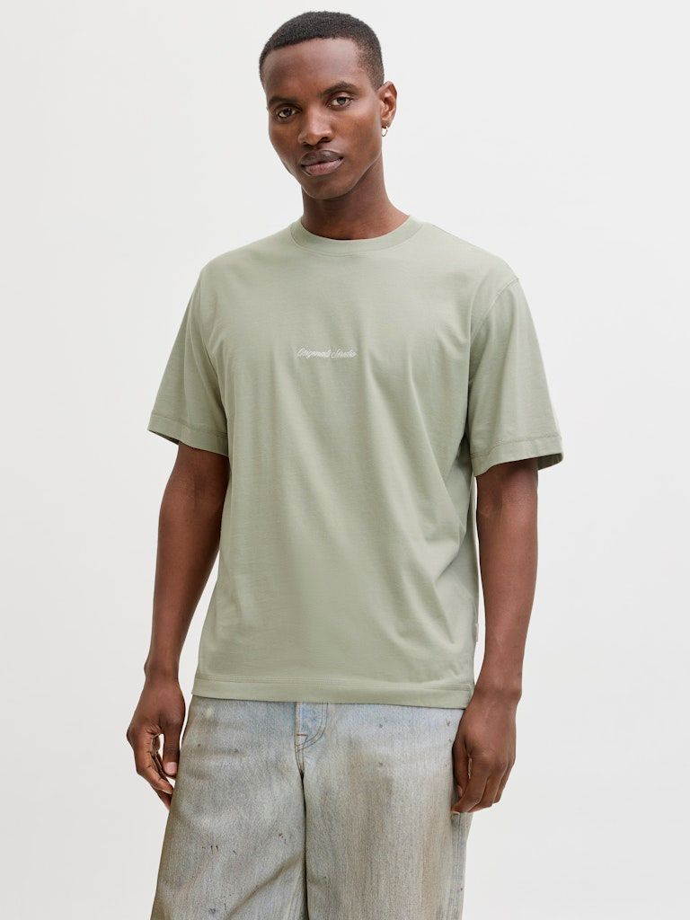 JORNORREBRO EMB TEE SS CREW NECK NOOS Seagrass