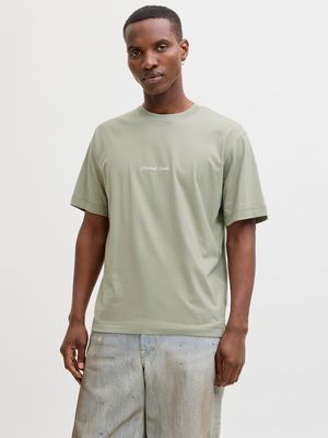 JORNORREBRO EMB TEE SS CREW NECK NOOS Seagrass
