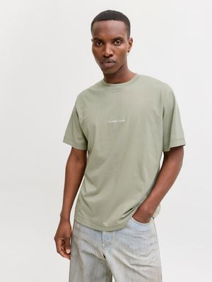 JORNORREBRO EMB TEE SS CREW NECK NOOS Seagrass