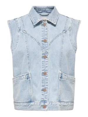 ONLKENNEDY SL DNM WAISTCOAT BJ NOOS Light Blue Denim