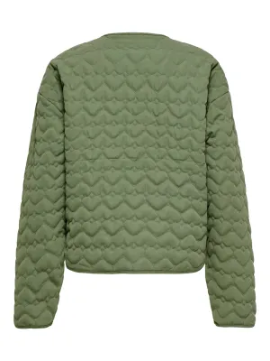 ONLHEART QUILTED JACKET NOOS OTW Oil Green