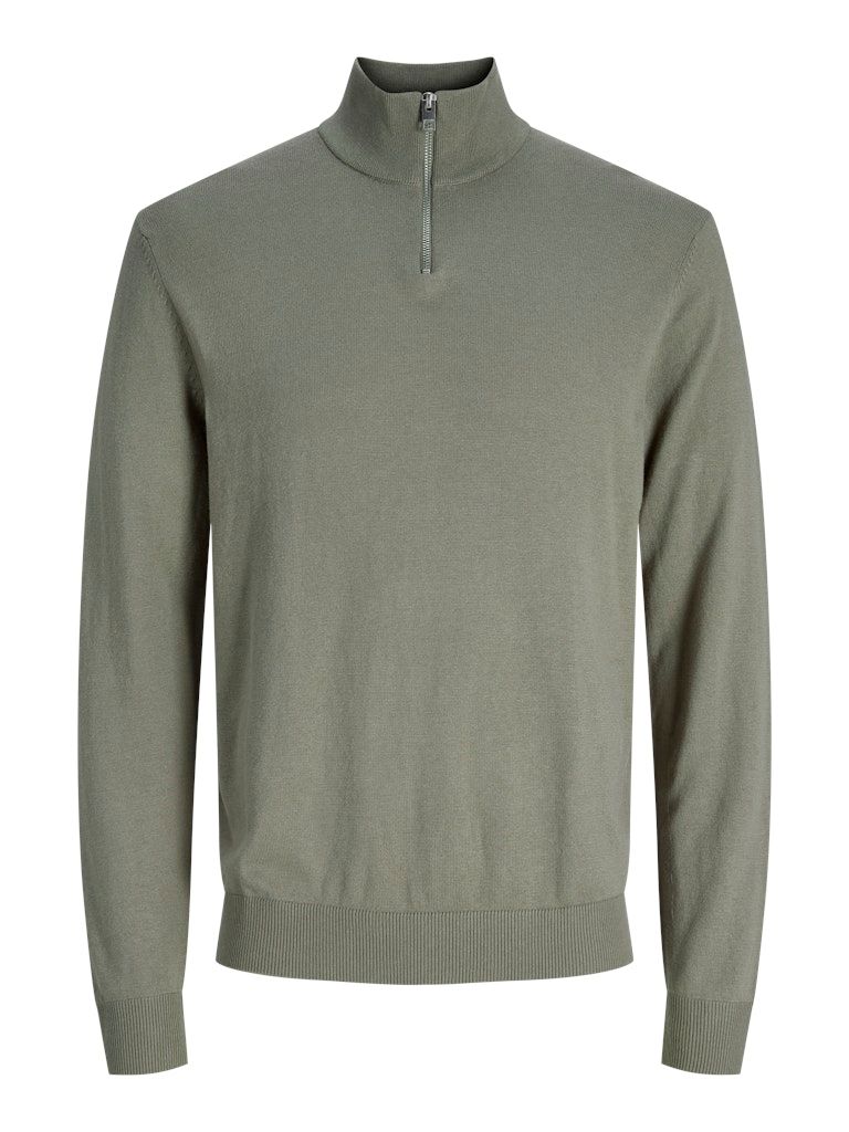 JJEEMIL KNIT HALF ZIP NOOS Vetiver