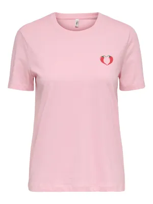 ONLWINDY S/S TEE CS PRI JRS Romance Rose/Spicy a