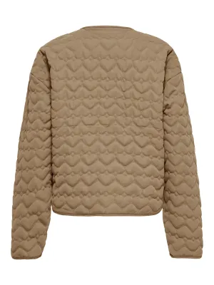 ONLHEART QUILTED JACKET NOOS OTW Tannin