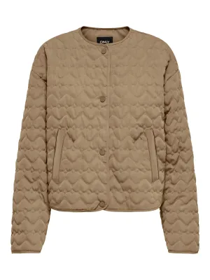 ONLHEART QUILTED JACKET NOOS OTW Tannin