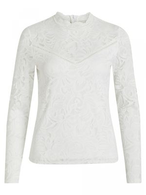 VISTASIA LACE L/S TOP - NOOS Cloud Dancer