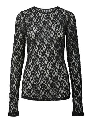 PCHAZEL LS LACE TOP JRS NOOS Black