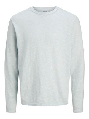 JJESUMMER KNIT CREW NECK SN Celestial Blue/w. Wh
