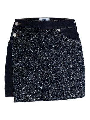 JXGRETA HW DENIM SKORT MIX DNM LN Dark Blue Denim