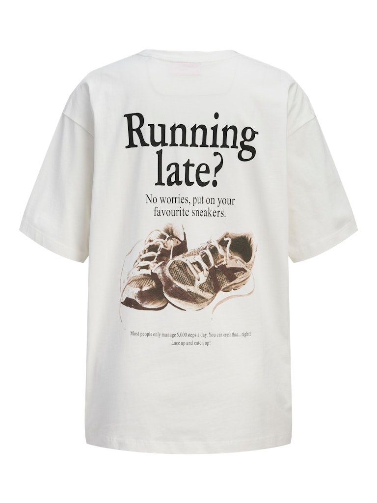 JXCAROLINE SS LOOSE TEE JRS Cloud Dancer/RUNNING