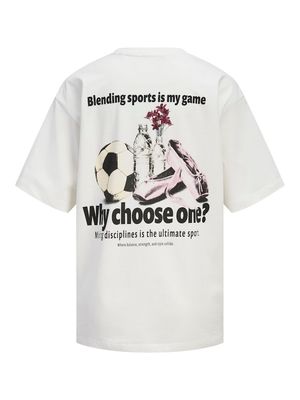 JXCAROLINE SS LOOSE TEE JRS Cloud Dancer/WHY CHO