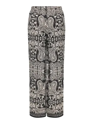 ​ONLEMZA AJA PULL UP PANTS WVN Black/ETHNIC PAISLEY