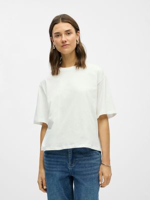 OBJGIMA S/S LO T-SHIRT NOOS Cloud Dancer