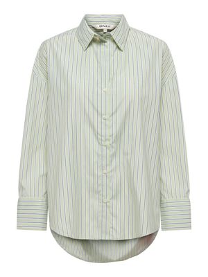 ONLOREGON ALVA LS REG SHIRT NOOS WVN Celadon Green/DOUGLA