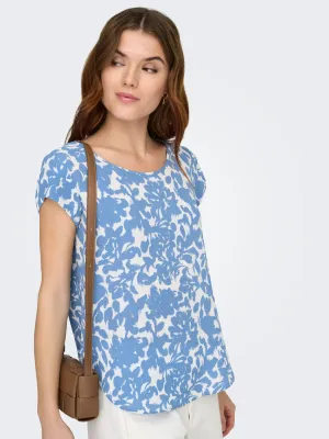 ONLVIC S/S AOP TOP NOOS WVN Riviera/FOREST FLOWE