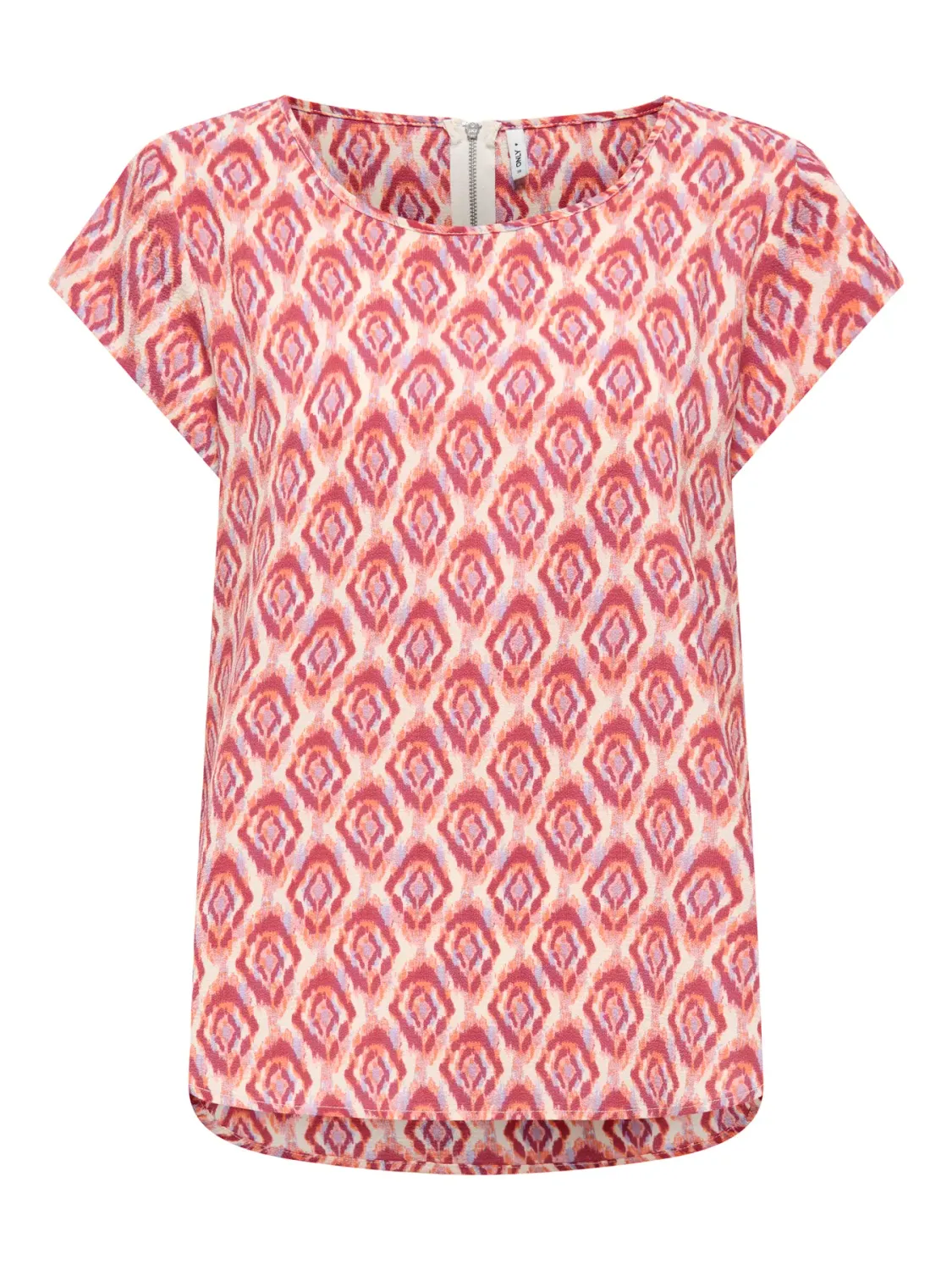 ONLVIC S/S AOP TOP NOOS WVN Equestrian Red/WARM