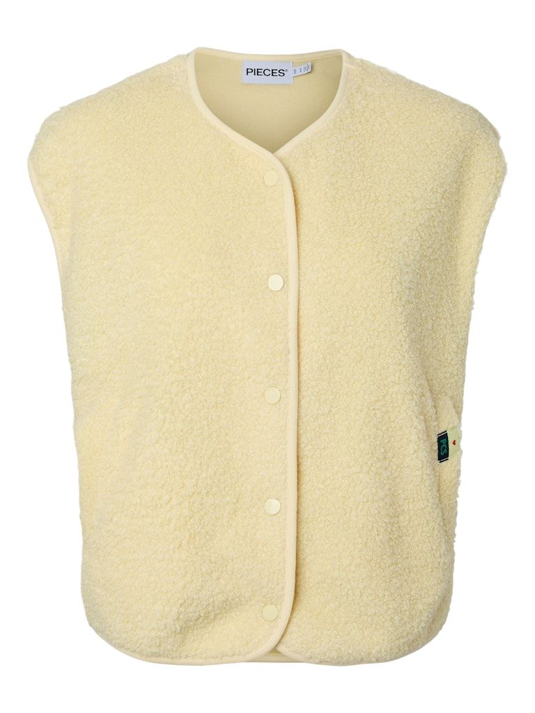 PCKATTY TEDDY VEST NOOS BC French Vanilla