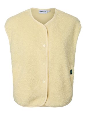 PCKATTY TEDDY VEST NOOS BC French Vanilla