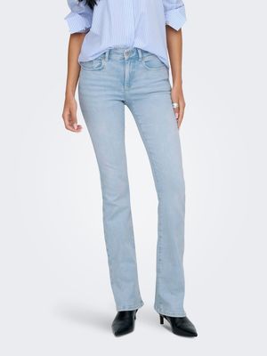 ONLBLUSH MID FLARED DNM CRO495 NOOS Light Blue Bleached