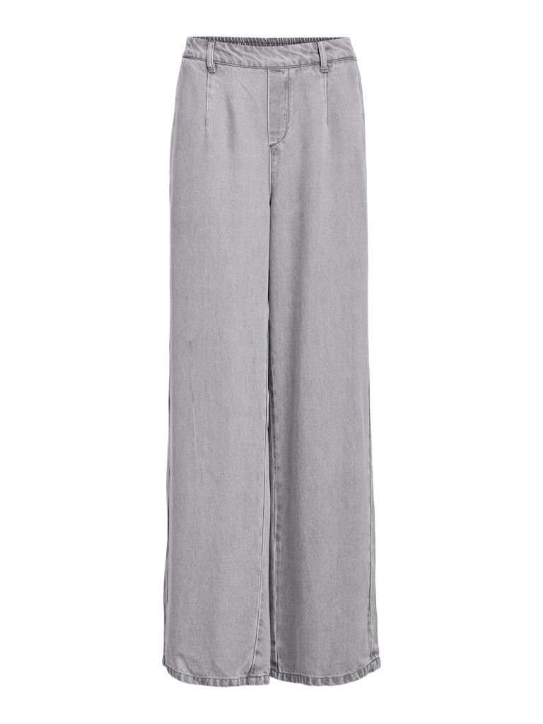 OBJFRAME LISA WIDE MW PANT NOOS Light Grey Denim