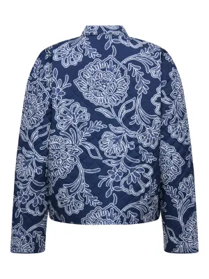 JDYFIA L/S QUILT SHACKET WVN Dark Blue Denim/13-0