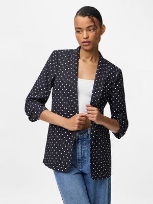 PCBOSELLA 3/4 PRINTED BLAZER NOOS BC Black/NEW DOT