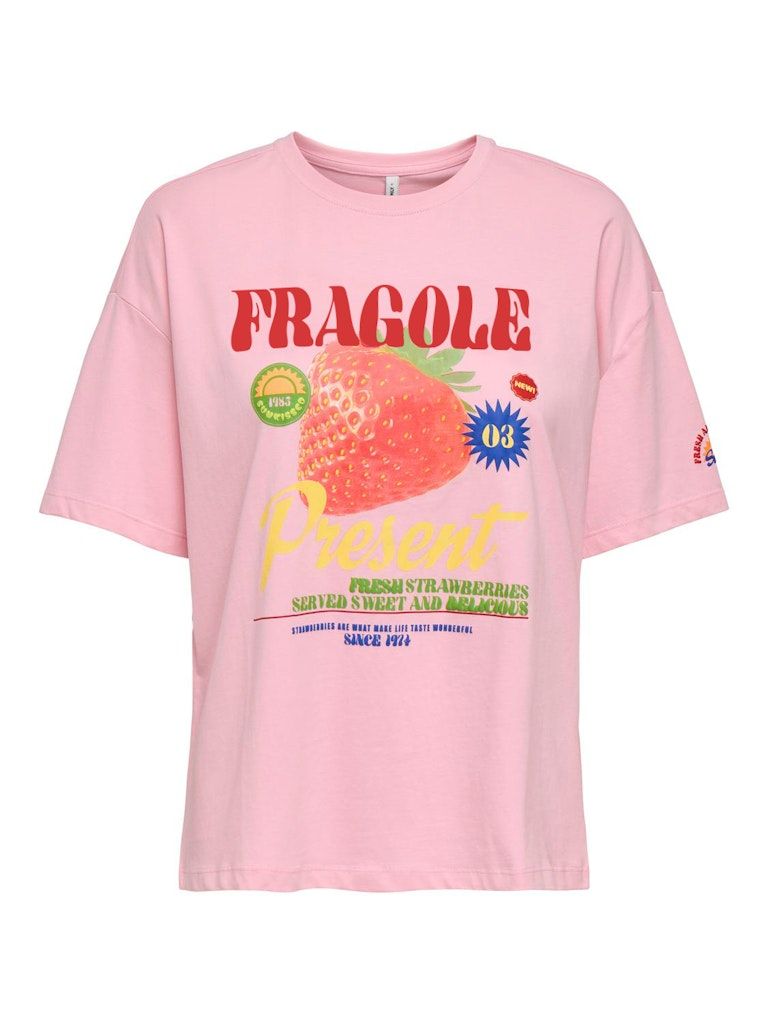 ONLBOLETTE S/S TOP BOX CC JRS Romance Rose/Fragole