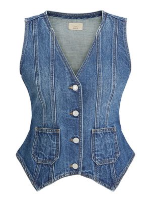 JXFAIZA DENIM WAISTCOAT R283 DNM Medium Blue Denim