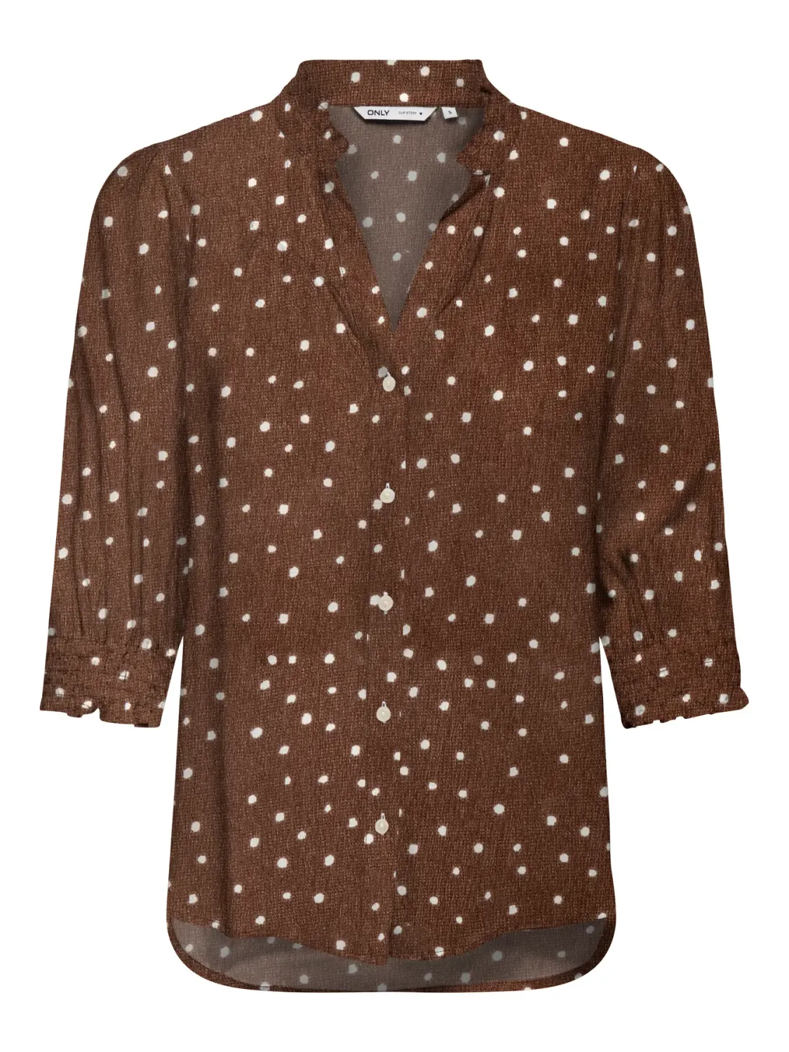ONLRAYA 3/4 SHIRT WVN NOOS Cocoa Brown/CD MILLY
