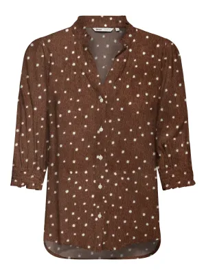ONLRAYA 3/4 SHIRT WVN NOOS Cocoa Brown/CD MILLY