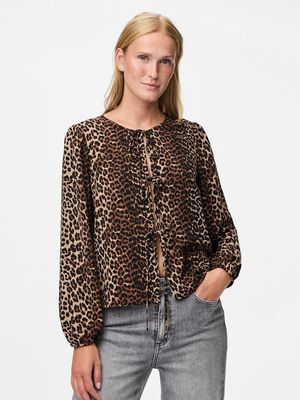 PCTIFFANY LS TIE TOP WVN NOOS BC Black/LEO