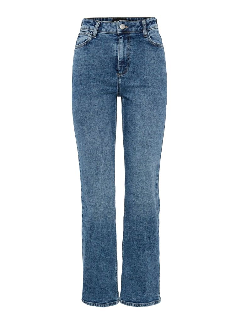 PCKELLY HW STRAIGHT JEANS MB402 NOOS BC Medium Blue Denim
