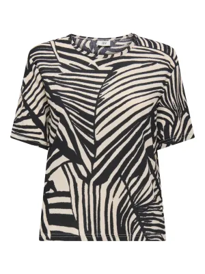 JDYDEBBIE S/S TOP JRS Sandshell/BLACK TROP