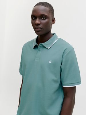 JJEAUSTIN POLO SS NOOS Mineral Blue/Play