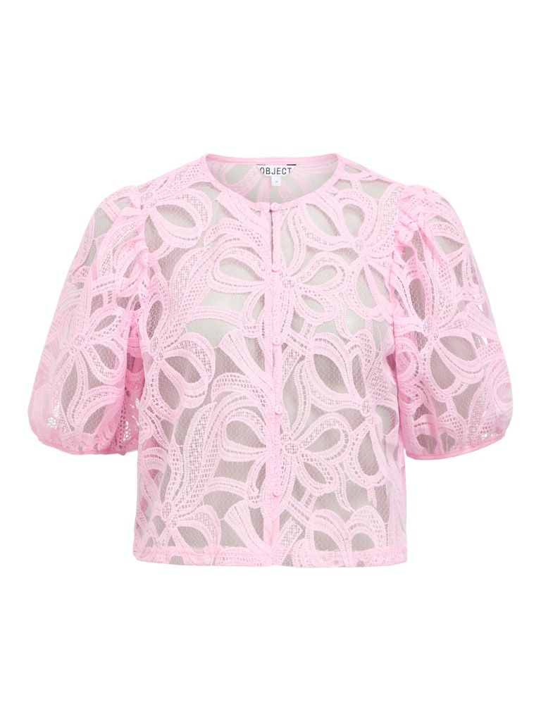 OBJROSE 2/4 RE SHIRT E DIV Pink Frosting