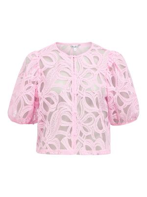 OBJROSE 2/4 RE SHIRT E DIV Pink Frosting