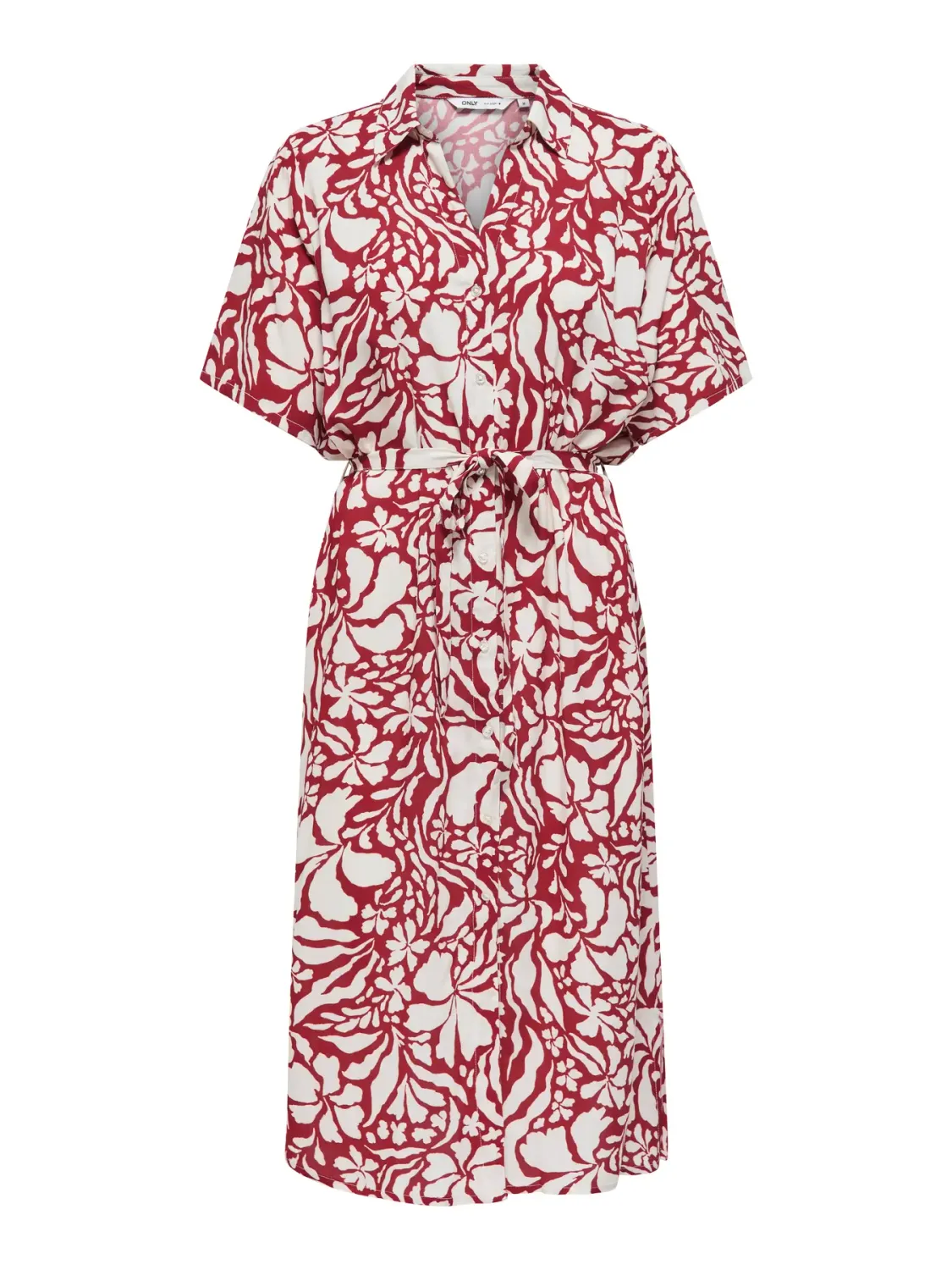 ONLYASMIN S/S SHIRT DRESS WVN NOOS Merlot/NARRI PRINT