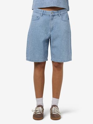 NMJANNEL HW BERMUDA SHORTS FO088LB Light Blue Denim