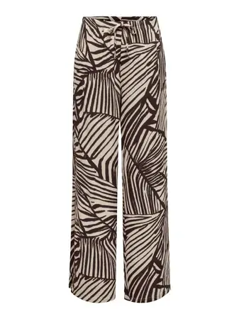JDYDEBBIE NEW LOOSE PANT JRS DIA Sandshell/CHOCOLATE