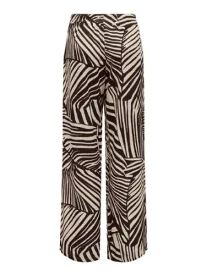 JDYDEBBIE NEW LOOSE PANT JRS DIA Sandshell/CHOCOLATE