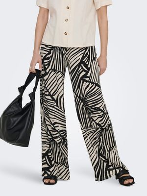 JDYDEBBIE NEW LOOSE PANT JRS DIA Sandshell/BLACK TROP