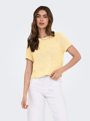 ONLSUNNY S/S PULLOVER KNT NOOS  Double Cream